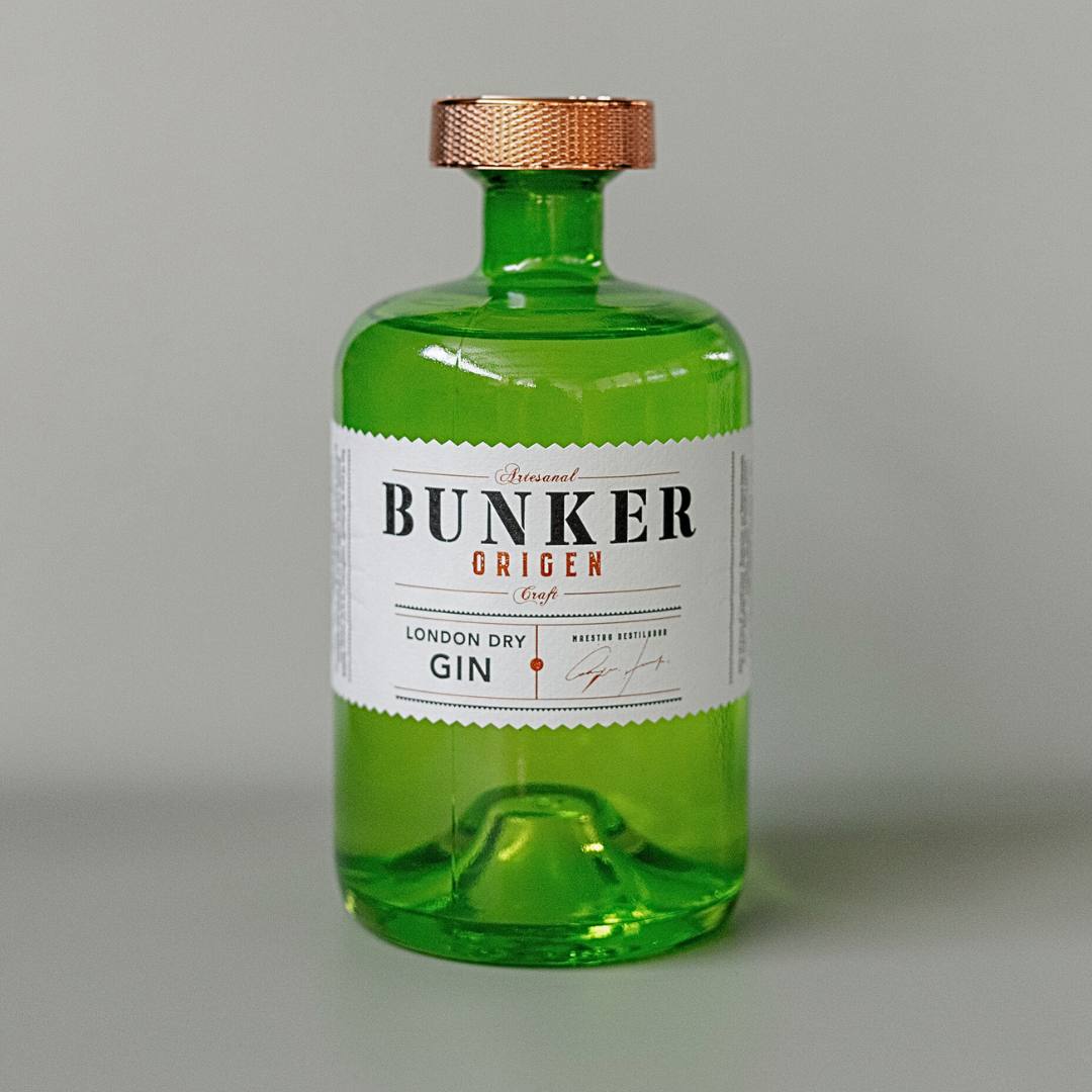 Botella ginebra BUNKER ORIGEN 70 cl.